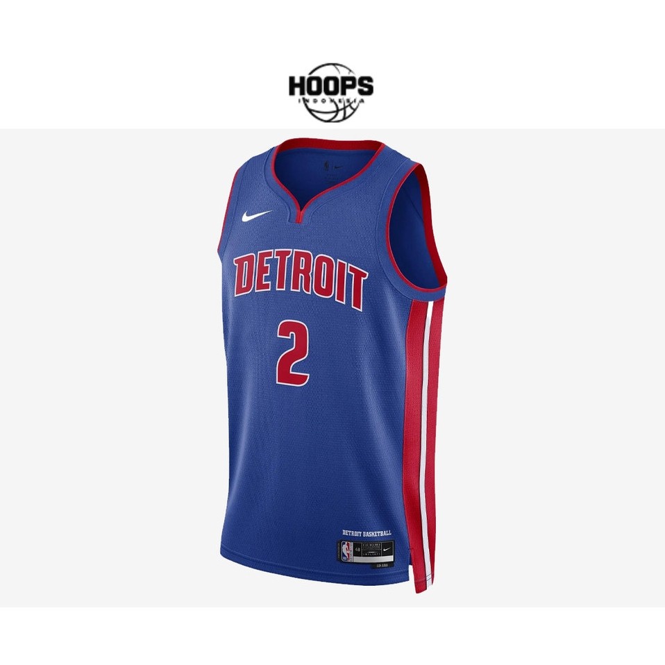 Jersey Basket Pria Nike NBA Cade Cunningham Detroit Pistons DN2004-401 Hoops Indonesia