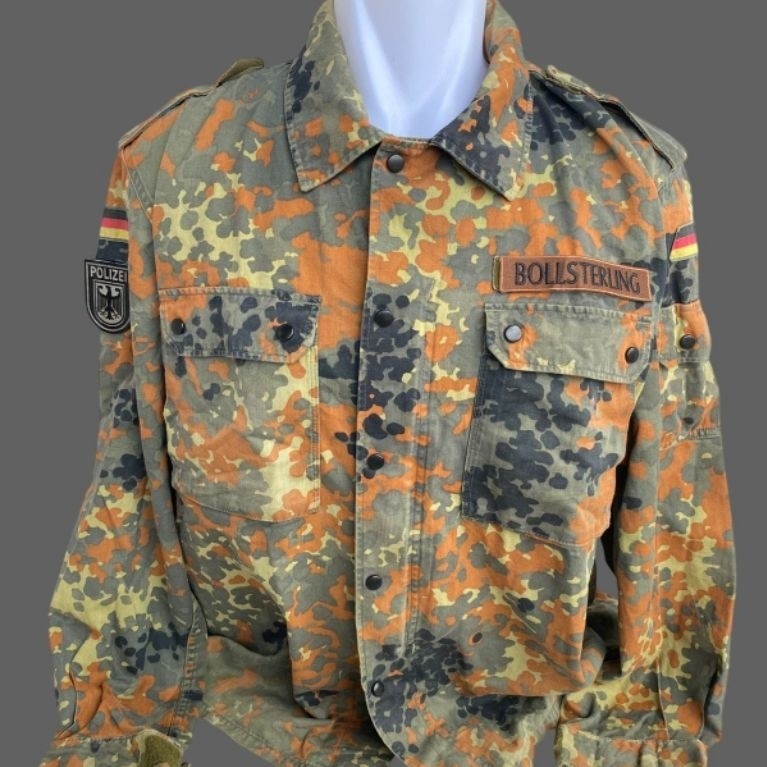 Kemeja BDU Camo Loreng Flecktarn Polisi Militer Tentara Jerman Army Original (33)