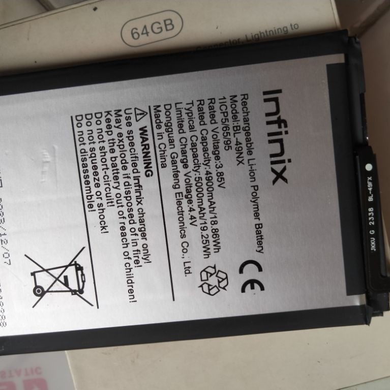 batrei infinix BL-49NX/BL-49GX ORIGINAL COPOTAN