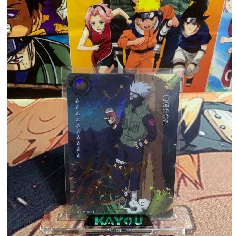 Kartu Naruto MR Kakashi Hatake Holo Foil Horoscope “Leo” Kayou Original