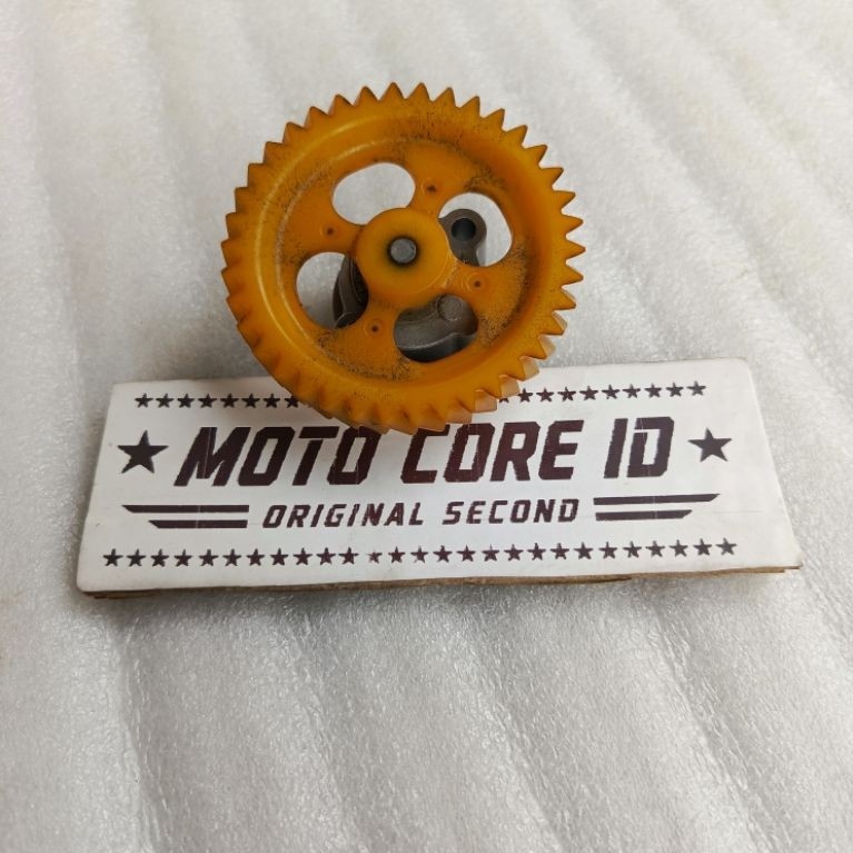 GIR POMPA OLI BYSON LAMA KARBU 45P GEAR OIL PUMP YAMAHA BYSON FZ16 ORI COPOTAN SECOND BERSIH