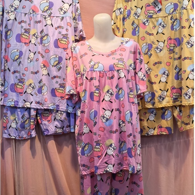 setelan baby Doll,baju tidur pendek