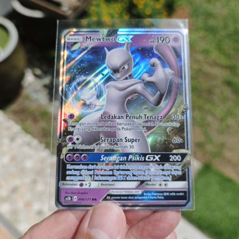 kartu pokemon Indo Holo 2019 Mewtwo GX