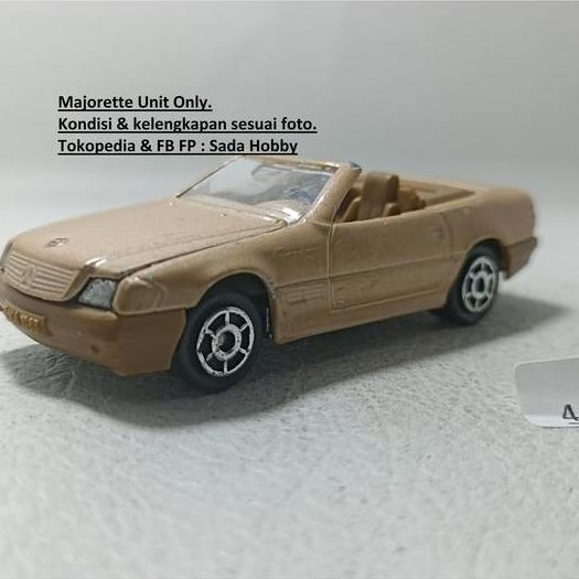DIECAST MAJORETTE MERCEDES-BENZ 500 SL CABRIOLET CREAM UNIT ONLY CADATOYS