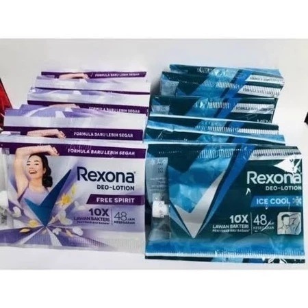 SKINCARE.LARISIDN - (1 Renceng Isi 12 Sachet )REXONA Sachet - Deodorant Lotion