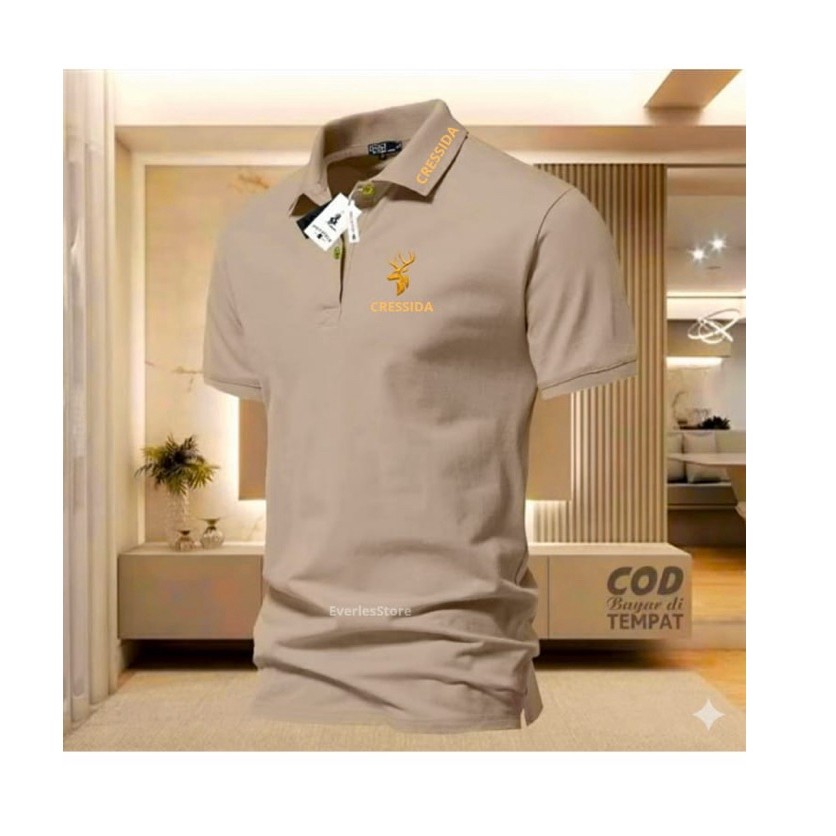 CANDU APPAREL-KAOS POLO COD-KAOS POLO KERAH KANCING-KAOS KERAH SABLON CRESSIDA -KAOS KERAH CRESSIDA-