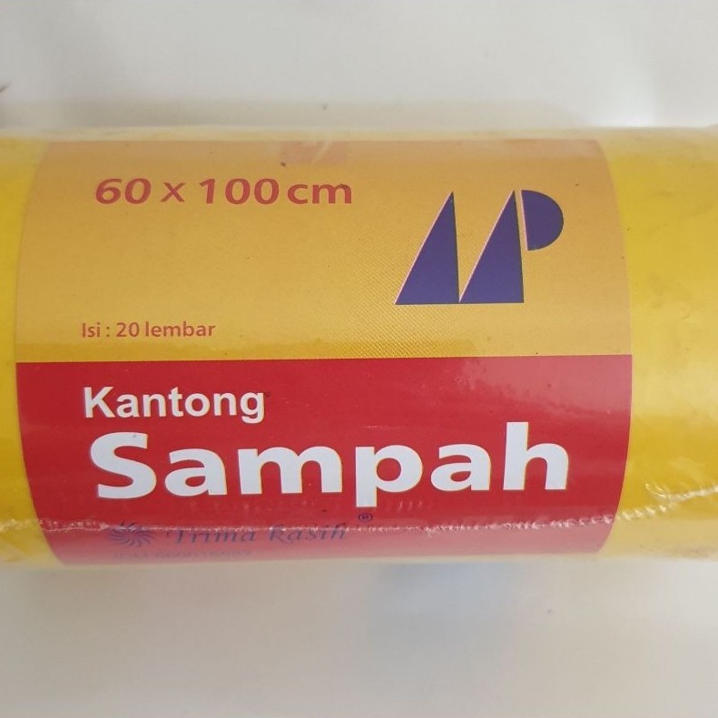 Plastik Sampah Roll /Trash Bag 60 x 100 - Isi 20 Lembar Warna Kuning
