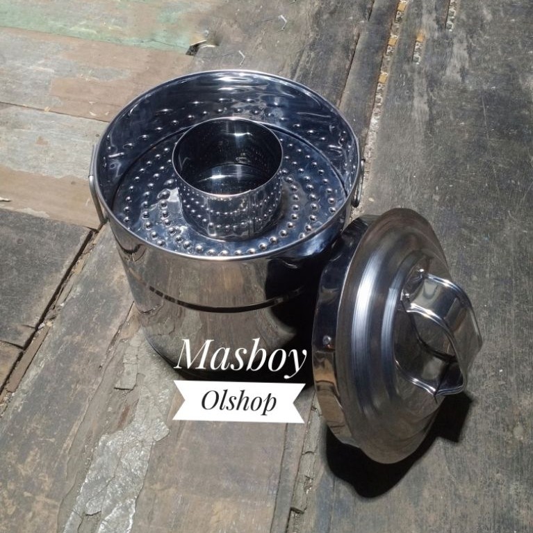 Dandang Bakso Mini Stainless Steel / Panci Tong Bakso / Tong Cuanki