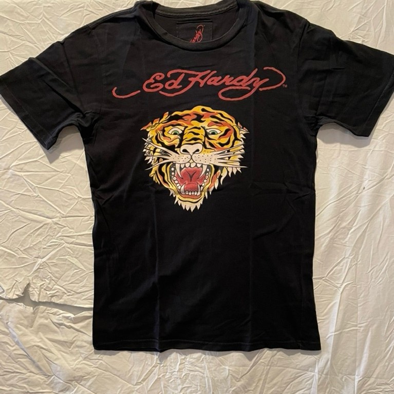 Ed Hardy Tiger Solid T-Shirt Black Preloved