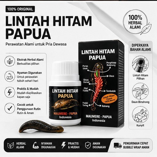 TERLARIS Miyak Lintah Hitam Papua Asli