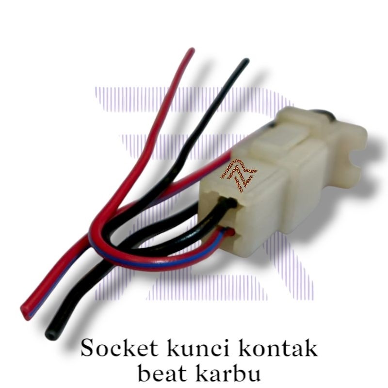Kabel Socket Sambungan Kunci Kontak Honda Beat Karbu Beat Lama Scoopy Vario Karbu 2 Pin Set Male Fem