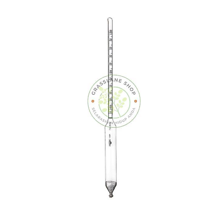 GHM - Hydrometer Alcohol 0-100 Alcoholmeter Ludwig Schneider Germany Jerman
