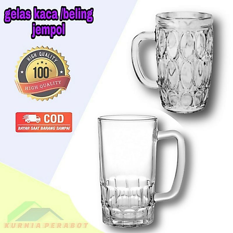 gelas kaca jempol gelas beling gelas bir