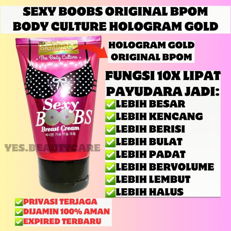 PENGENCANG  SEXY BOOBS PEMBESAR BREAST CREAM ORIGINAL THE BODY CULTURE BPOM _asli promo