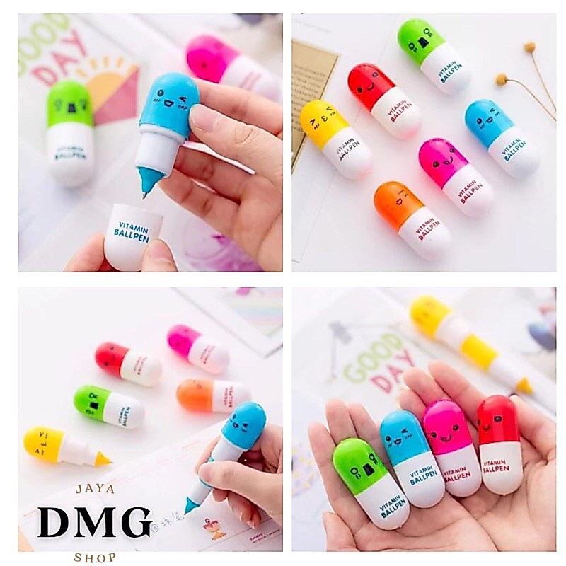 Pulpen Kapsul Pulpen Vitamin Pulpen Unik Pulpen Lucu