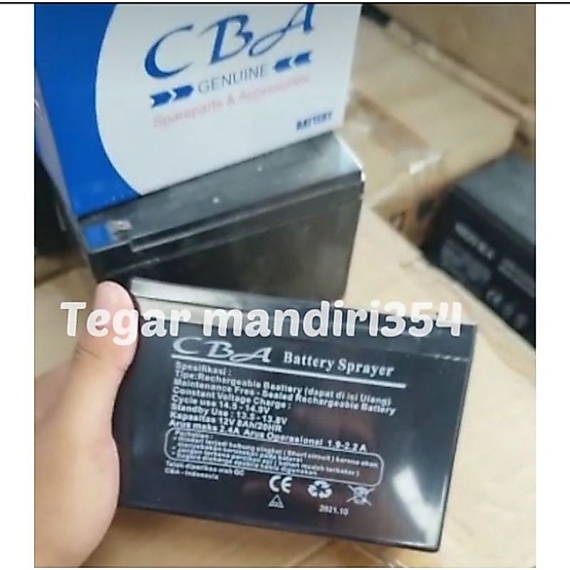 Aki cba sprayer 8ah batrai cas tangki 8amper Aki cas cba 8ah BATERAI AKI ACCU 8 AH 12 VOLT ORI CBA S