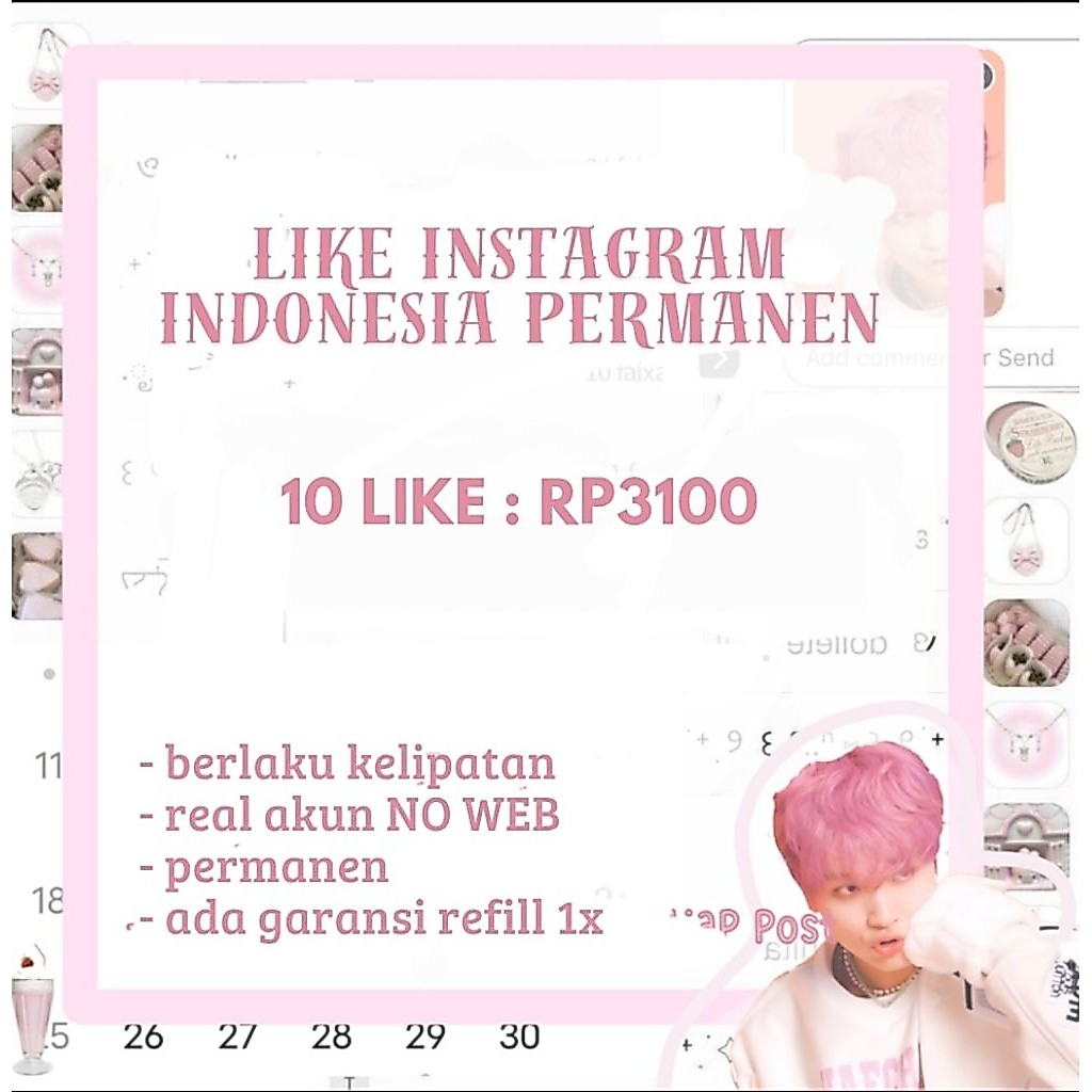 like(suka) instagram indonesia permanen