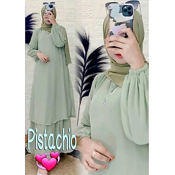 Gamis Malaysia Ceruty Babydoll Jumbo Ld 130