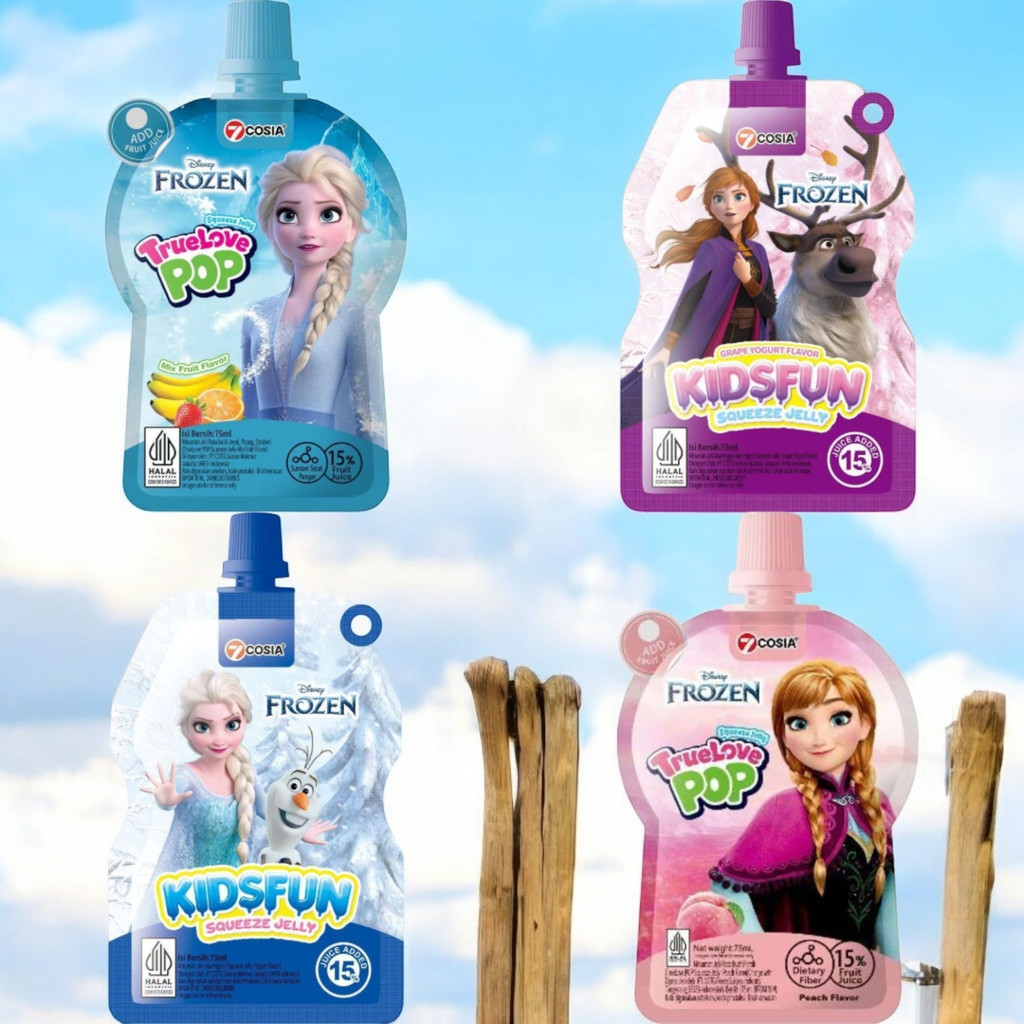 7COSIA Disney Frozen 10pcs Squeeze Jelly Rasa Campur2