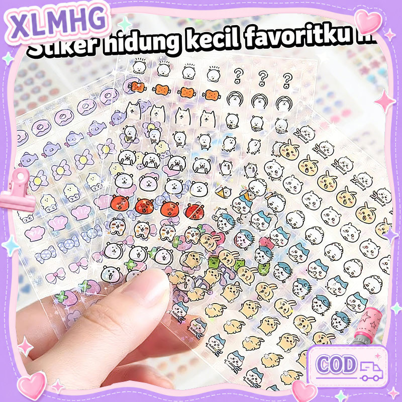 COD  1750 Stiker/25 Lembar /Stiker lucu kartun  mini/Sticker Hologram Laser /Album Penyimpanan Stike