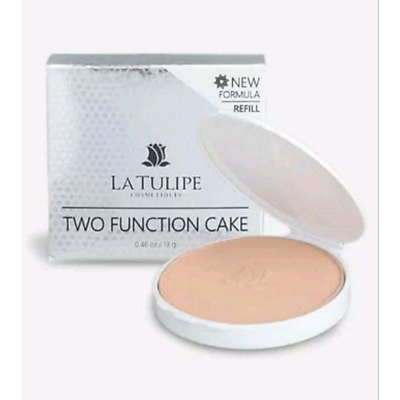 (ORI BPOM) La Tulipe Two Function Cake | La Tulipe Tulip Two Way Cake Kaca Refill