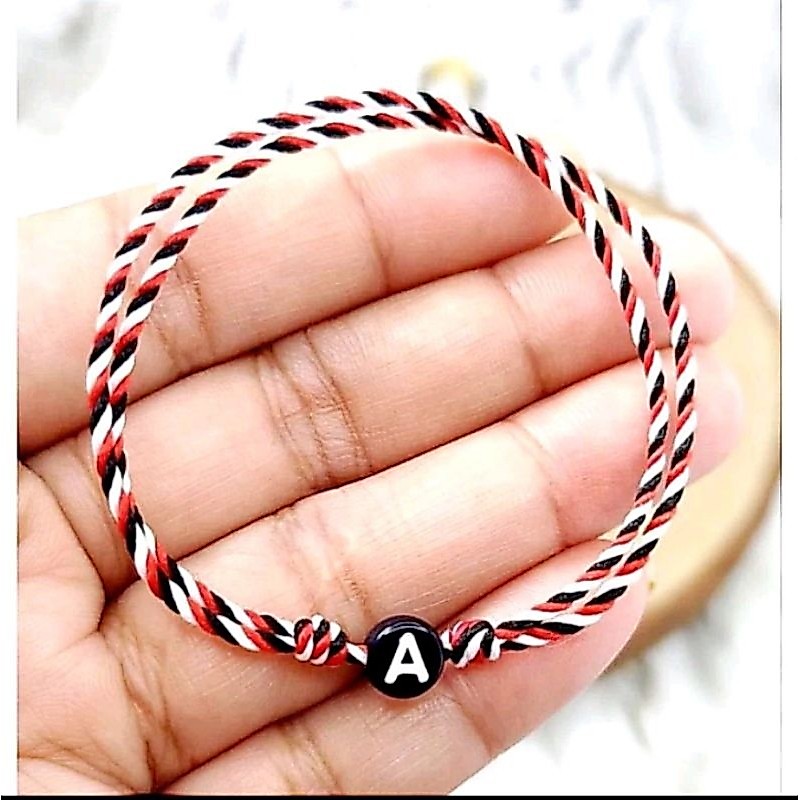 Gelang tridatu asli Bali / Gelang tali tridatu inisial / Gelang tridatu / Gelang Tridatu asli Bali o