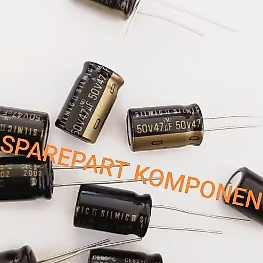 CAPASITOR ELCO 47- 50V ELNA SILMIC II   elco 47uf 50v elna silmic II