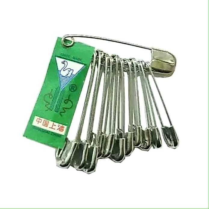FANSTORE_PKU / Peniti Kecil Stainless isi 12pcs / Serbaguna / Baju / Jilbab / Hijab / PEKANBARU