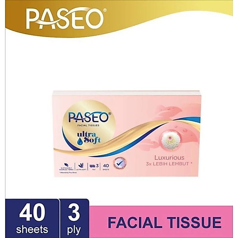 Paseo Facial Tissue Ultra Soft