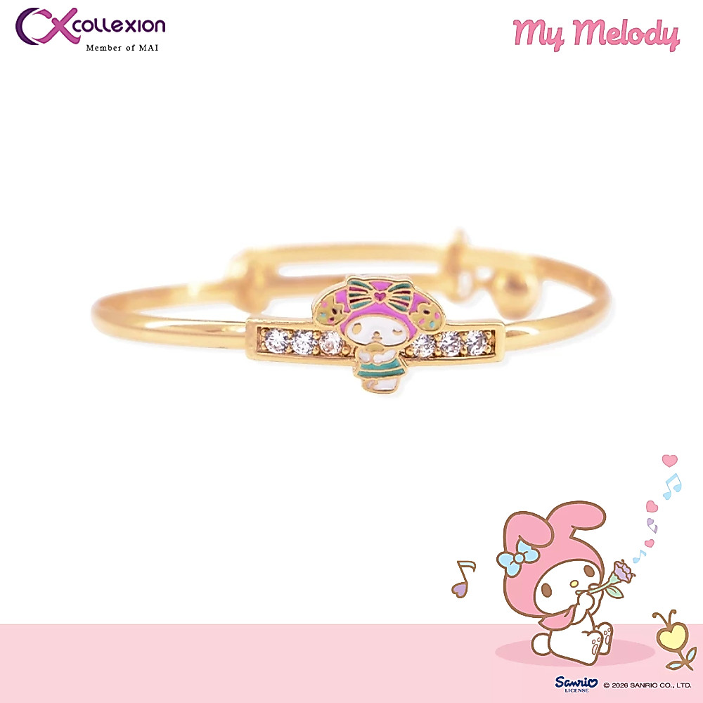 Gelang Kaku Anak Lapis Emas Collexion My Melody Guava Drizzle Gold Plated Bangle Gold 0831250025