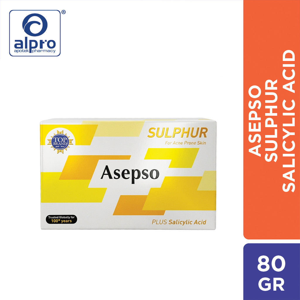 Asepso Suplhur Plus Salicylic Acid For Acne Pron Skin 80 G