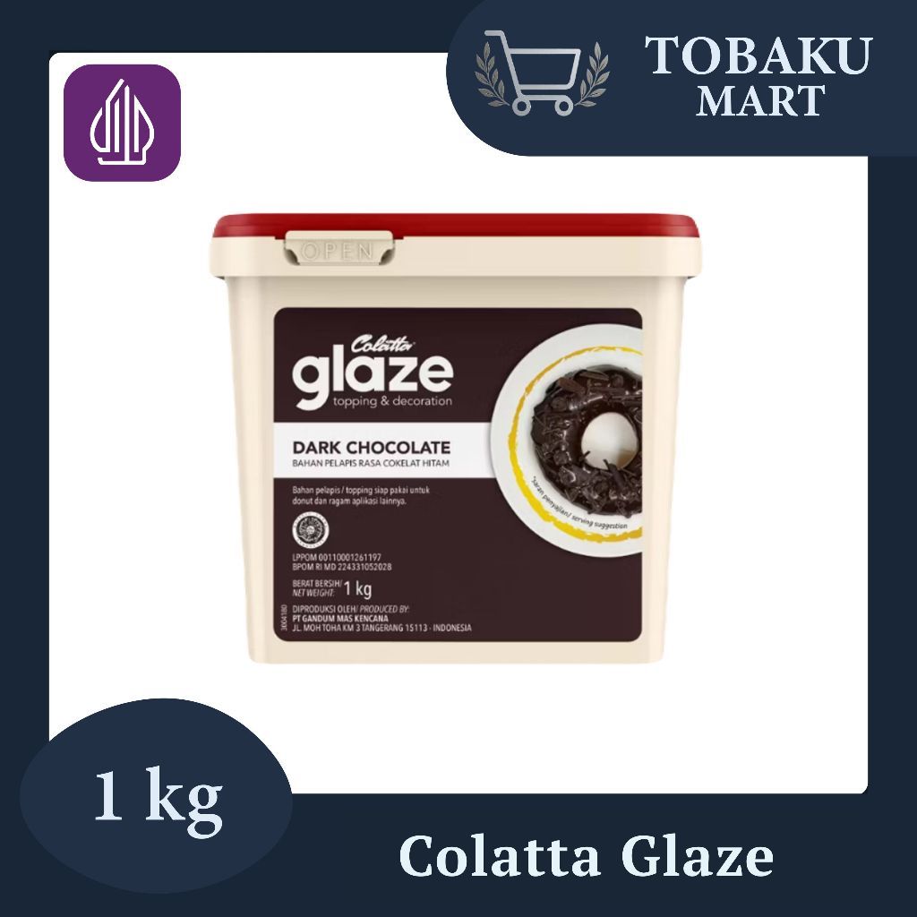 COLATTA GLAZE 1KG ALL VARIANT – GLAZE WARNA-WARNI SIAP PAKAI UNTUK KUE, DONAT, ROTI, DAN PASTRY