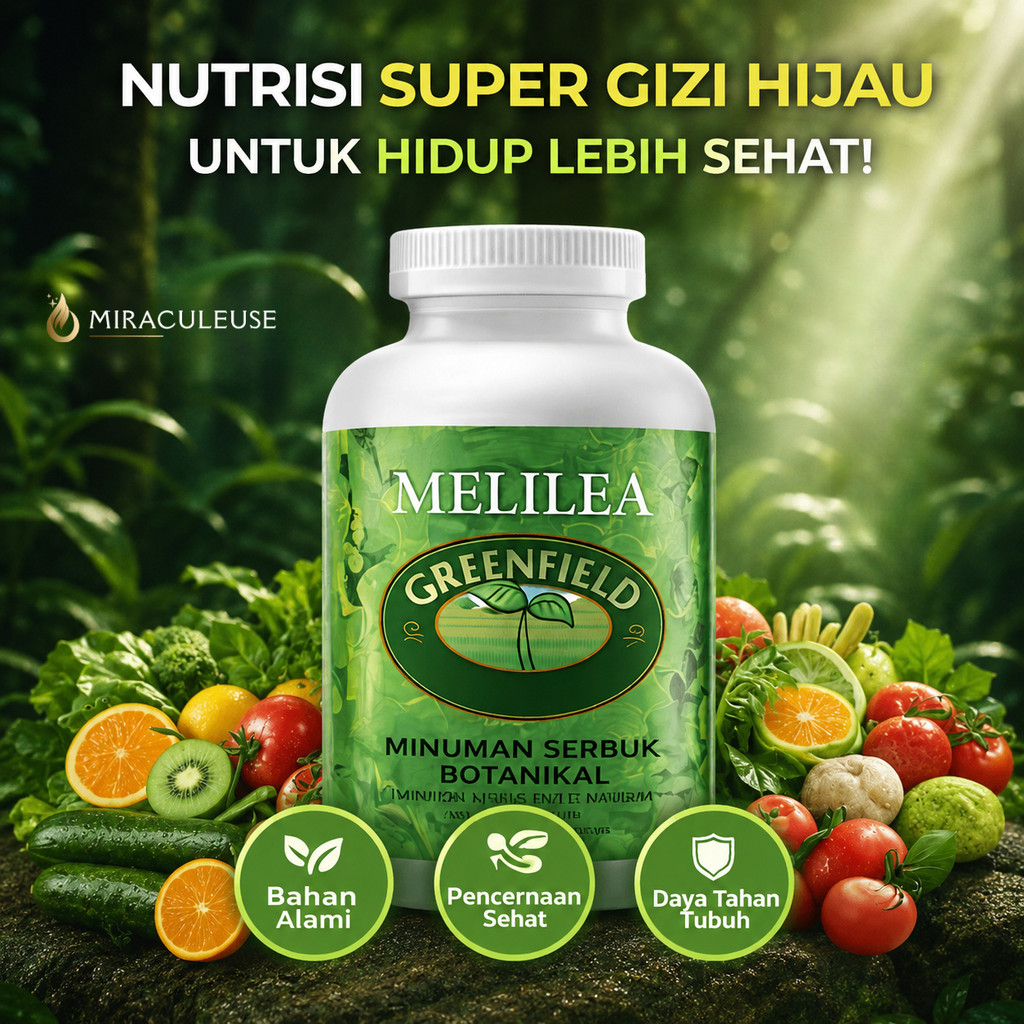 Melilea GFO Greenfield Organic 16Oz Original | Fiber Diet Detox Original Melilea