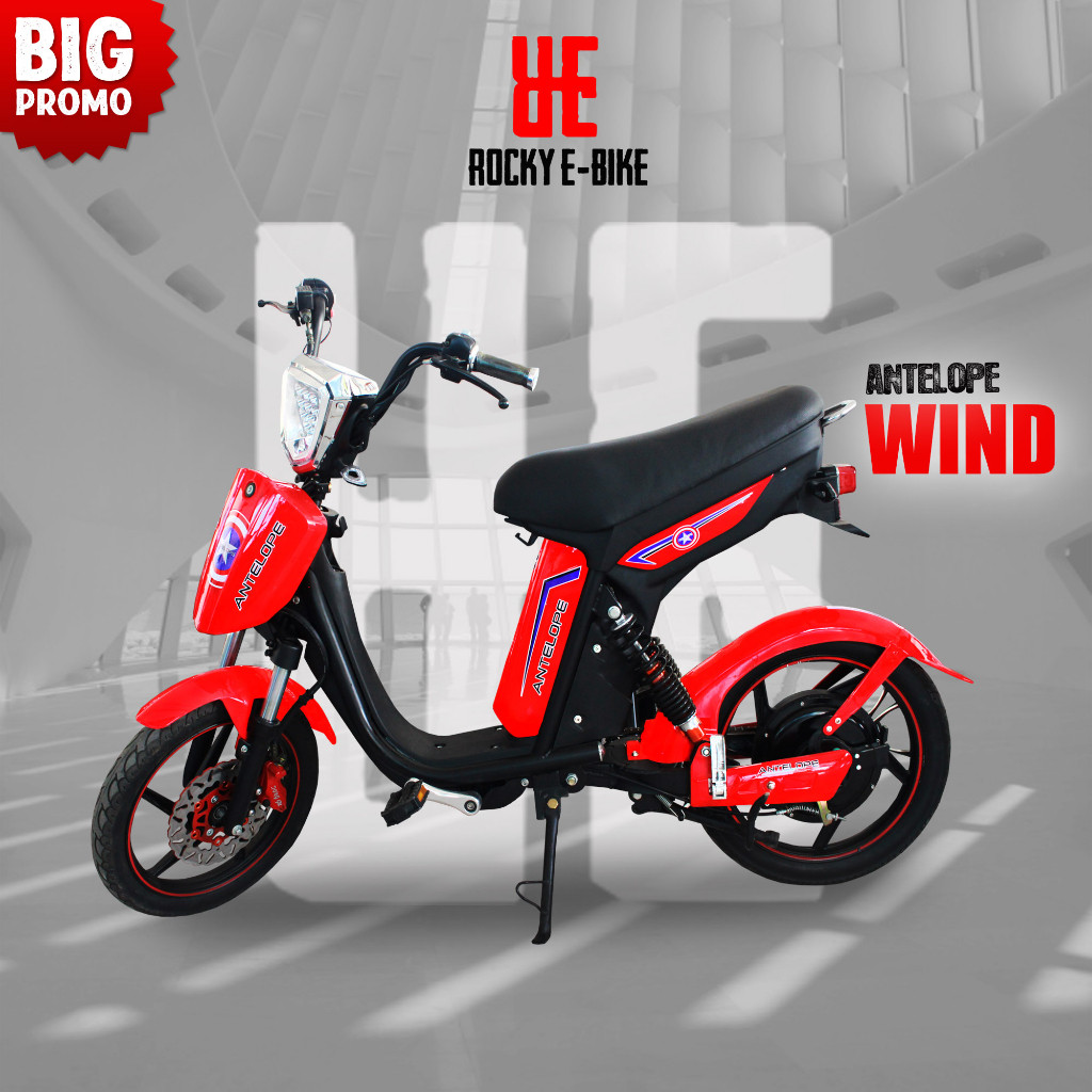 GP Sepeda Listrik Antelope Type Wind | Rocky E-Bike (tanpa baterai)