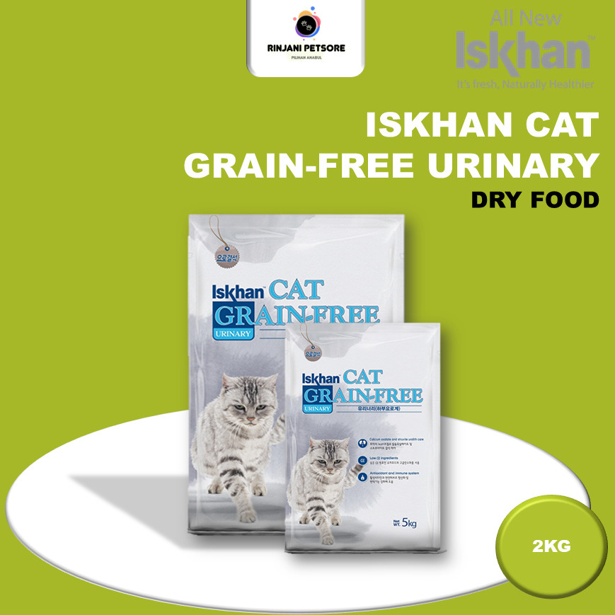 ORIGINAL CAT FOOD | Iskhan Cat Grain-Free Urinary Care 2kg Kemasan Repack