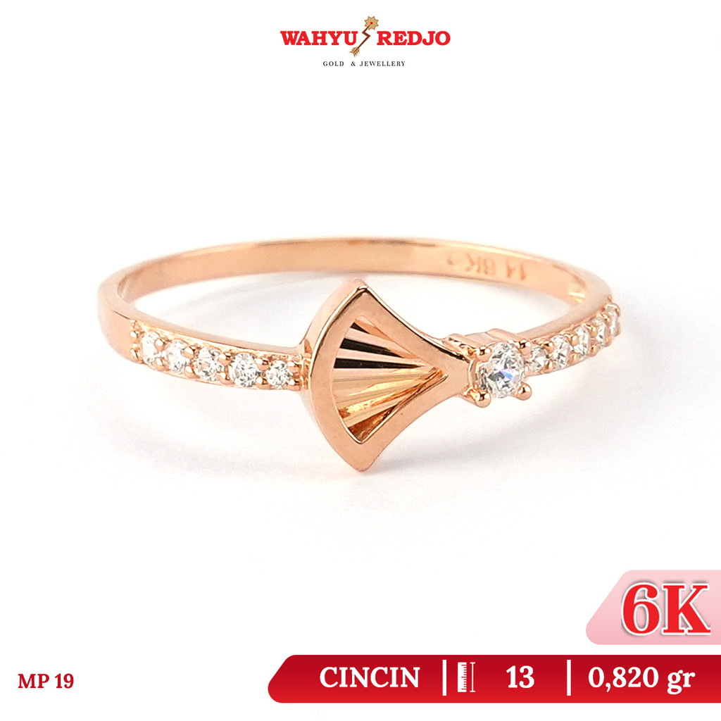 Cincin Emas Kipas Gold Kuning 6k Wahyu Redjo CC-6K-31908518-31908545-31908573 -PMR