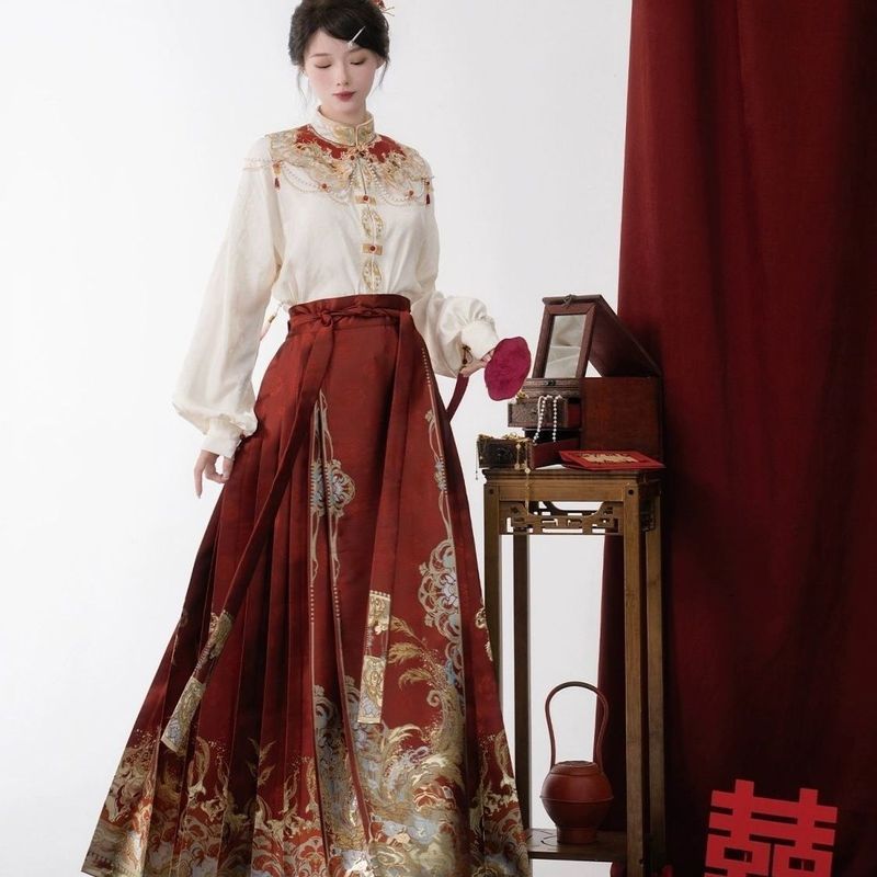 Two Piece Hanfu Modern Wanita Kekinian
