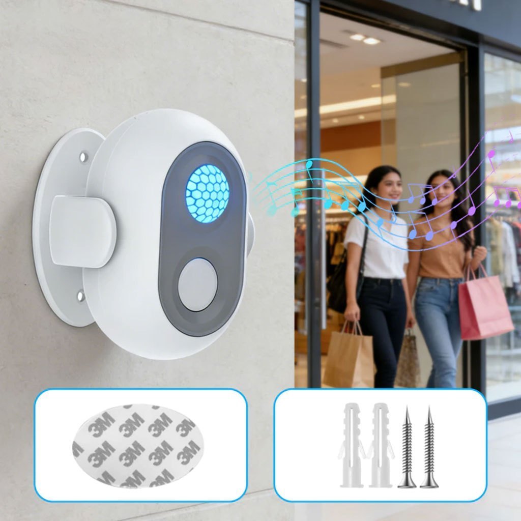 FYZ Bel Pintu Otomatis Sensor Gerak Infrared, Alarm Anti Maling untuk Rumah dan Toko