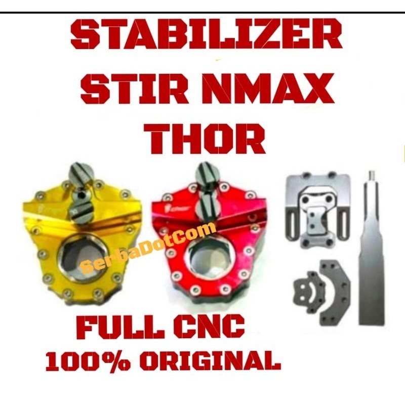STABILISER STABILIZER STEERING DUMPER NMAX STANG STIR THOR ORIGINAL FULL CNC + PANGKON CNC STABILISH
