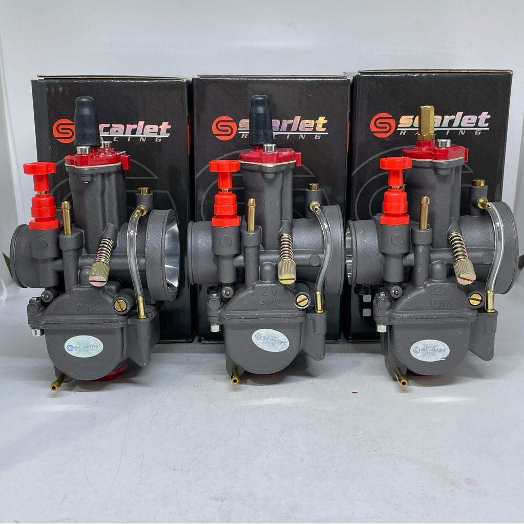 CARBU SCARLET PWK 24 PWK 26 PWK 28 PWK 30 PWK 32 PWK 34 KARBURATOR SKEP KUNINGAN BONUS PJ MJ