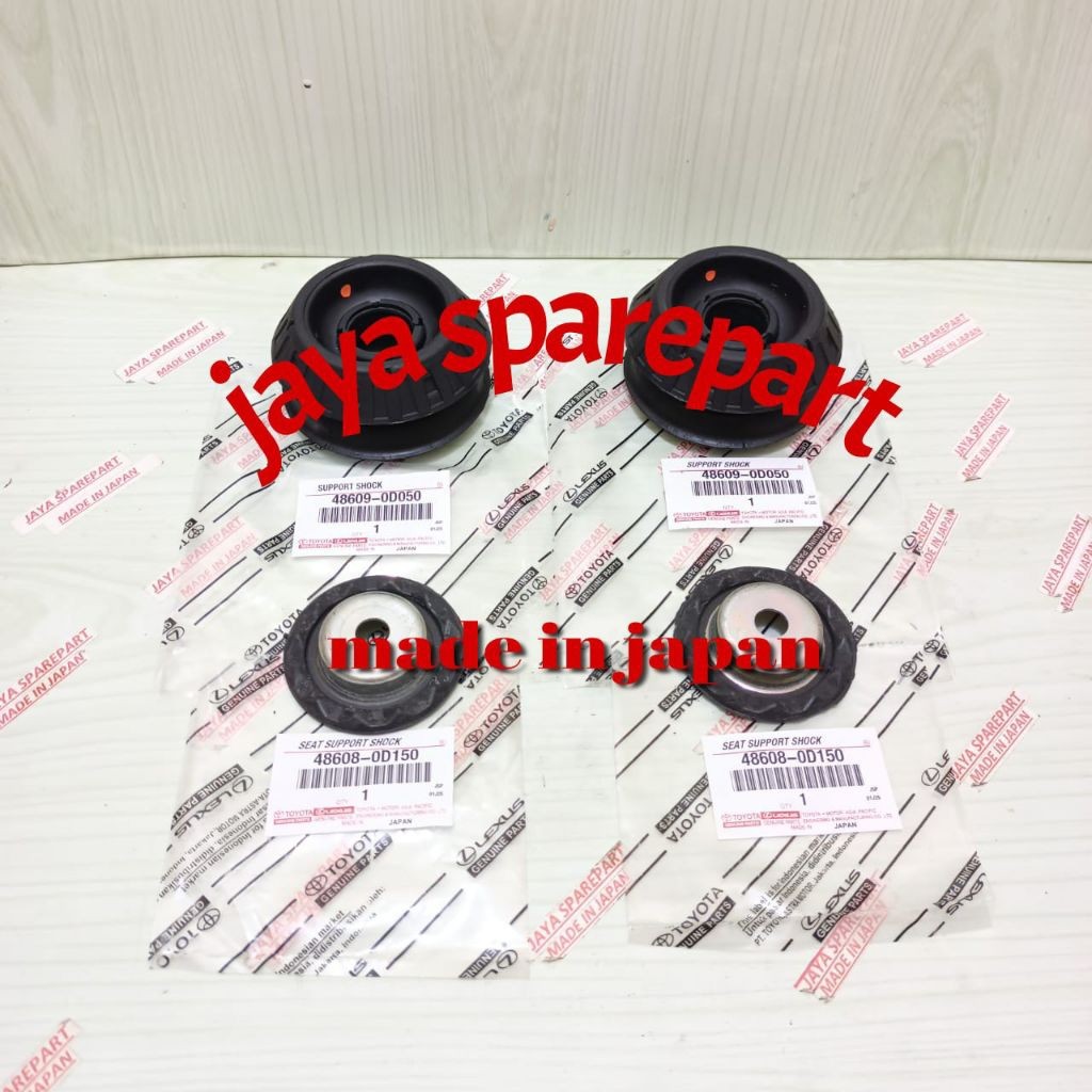 Karet Support Shock + Tatakan Support Yaris New Vios Gen2 1set 4pc