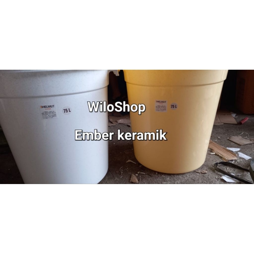 Ember 75 liter ember keramik ember hyper ember tutup ember mandi ember plastik bak mandi/ember besar