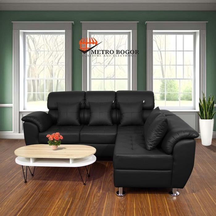 Sofa L Mavis Oscar Kulit Sintetis Sofa Minimalis