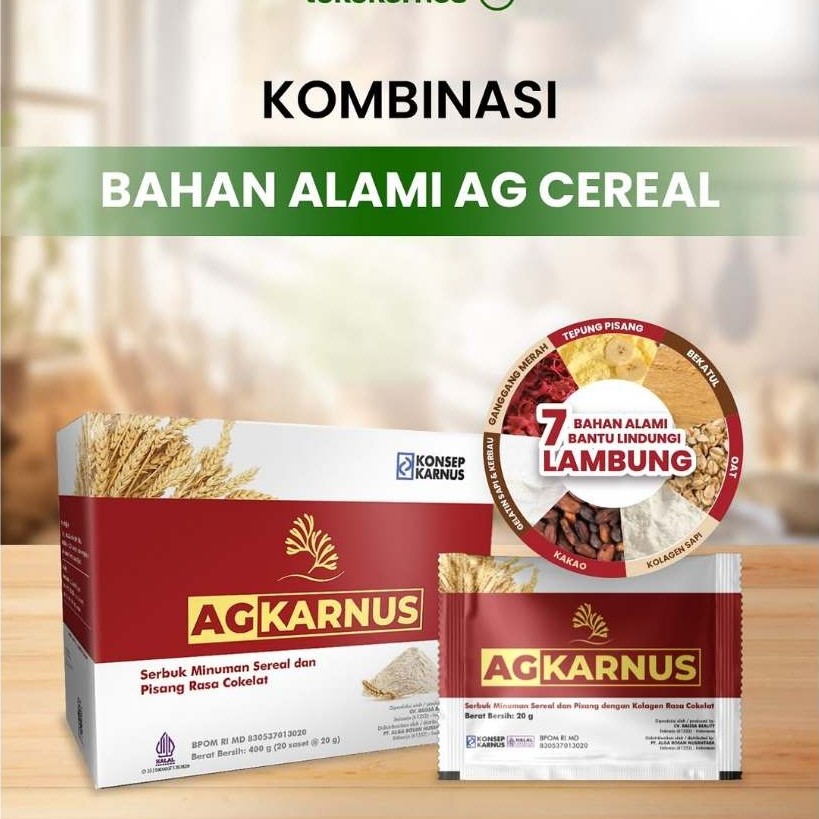 Minuman Sereal Alga Gold AG Kolagen Halal