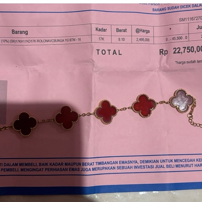 gelang emas semar nusantara