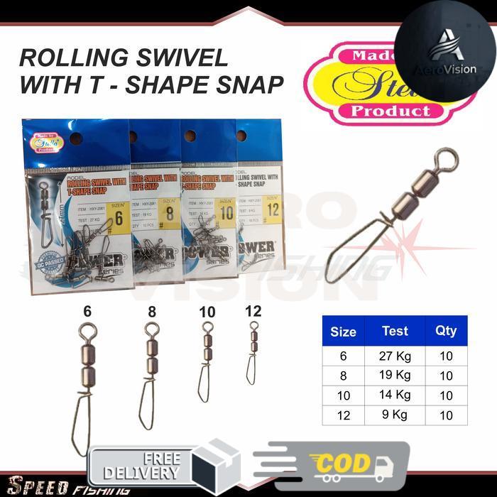 Rolling Swivel with T Shape Snap Stella Kili Kili - 6