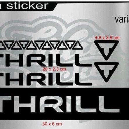 sticker thrill sepeda thrill cutting sticker