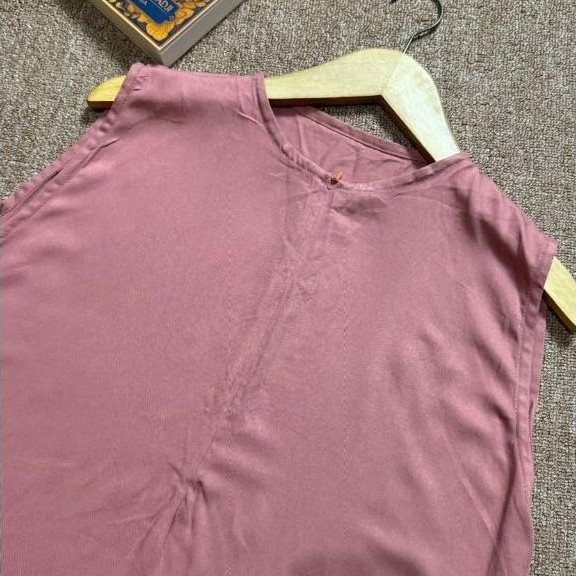 Premium Inner Dress Rayon Twill Tali Pinggang Inner Gamis Rayon Tanpa Lengan Manset Dress Span Baju 