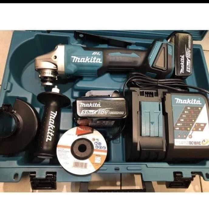 Makita DGA404RTE Mesin gerinda baterai 18V brushless cordless DGA404