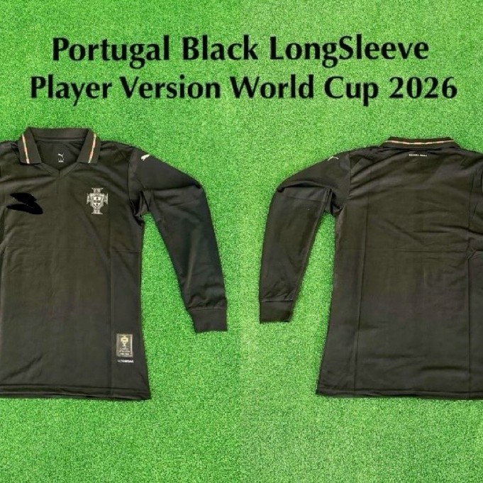 Jersey Kaos Baju Sepak Bola Timnas Portugal Home Away 3rd Third 4th Training Black Hitam Piala Dunia